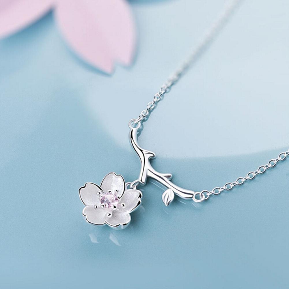 Cherry Blossom Pendant Necklace | PuzzledCloak
